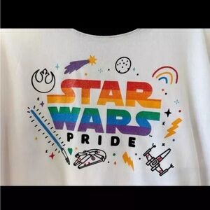 Star Wars Pride Crop Top Tee New Disney Parks Plus Size